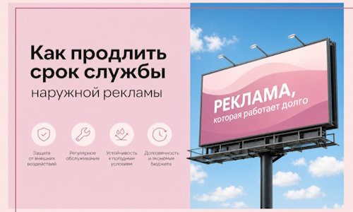 Как продлить срок службы наружной рекламы в Можге