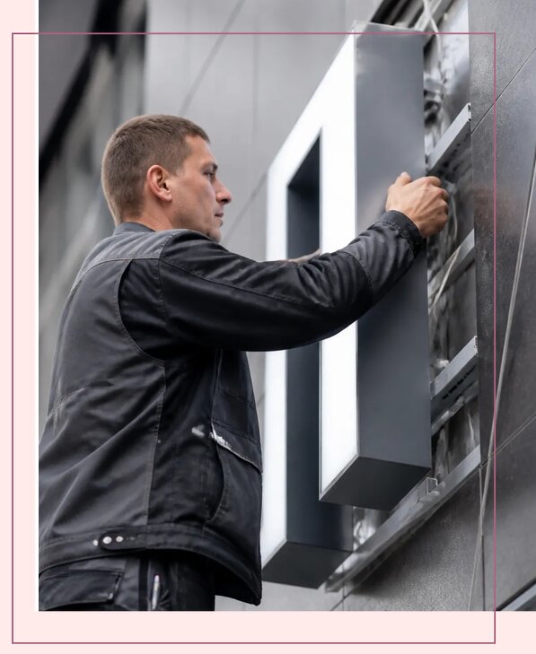Изготовление и монтаж светодиодного короба в Можге