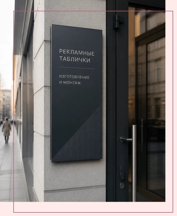 Рекламные таблички в Можге по цене от 4558 р. | Аванза-Мжг