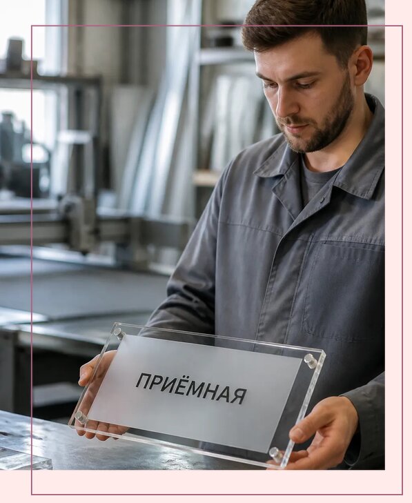 Таблички из оргстекла на заказ в Можге от 3950 р. | Аванза-Мжг